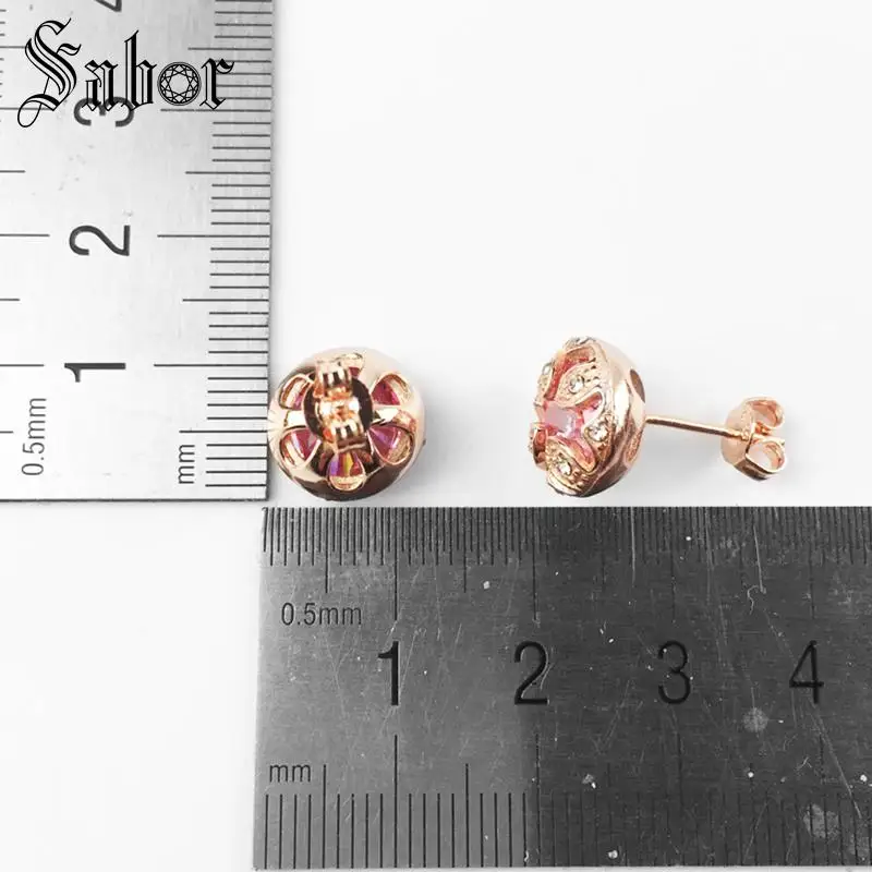 Серьги-гвоздики с красным цветком лотоса новинка 2020 модные ювелирные изделия