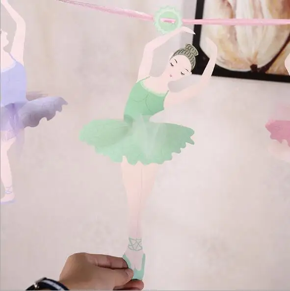 День Рождения флаг La балета девушка бумага Висячие Флаг Рождество орнамент