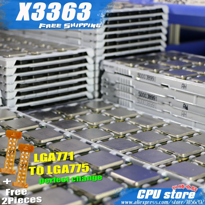 Процессор Intel Xeon X3363 2 83 ГГц/12 м/1333 близкий к LGA771 Core Quad Q9500 Q9550 cpu работает на