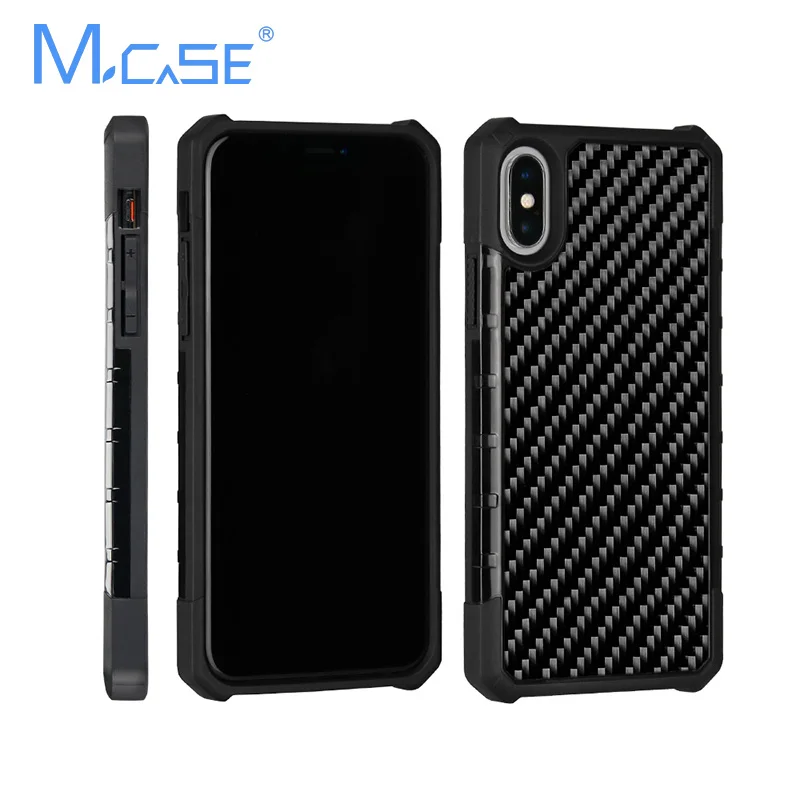 M Чехол, простой роскошный модный роскошный чехол для iPhone X XS XR XS MAX, чехол на заднюю панель, чехол из настоящего углеродного волокна для iPhone 7, 8, 7 Plus, 8 Plus