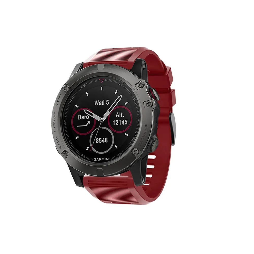 26 мм ремешок для Garmin Fenix 5X/5X Plus/Fenix 3/3HR спортивный силиконовый ремешок для часов с быстросъемным ремешком