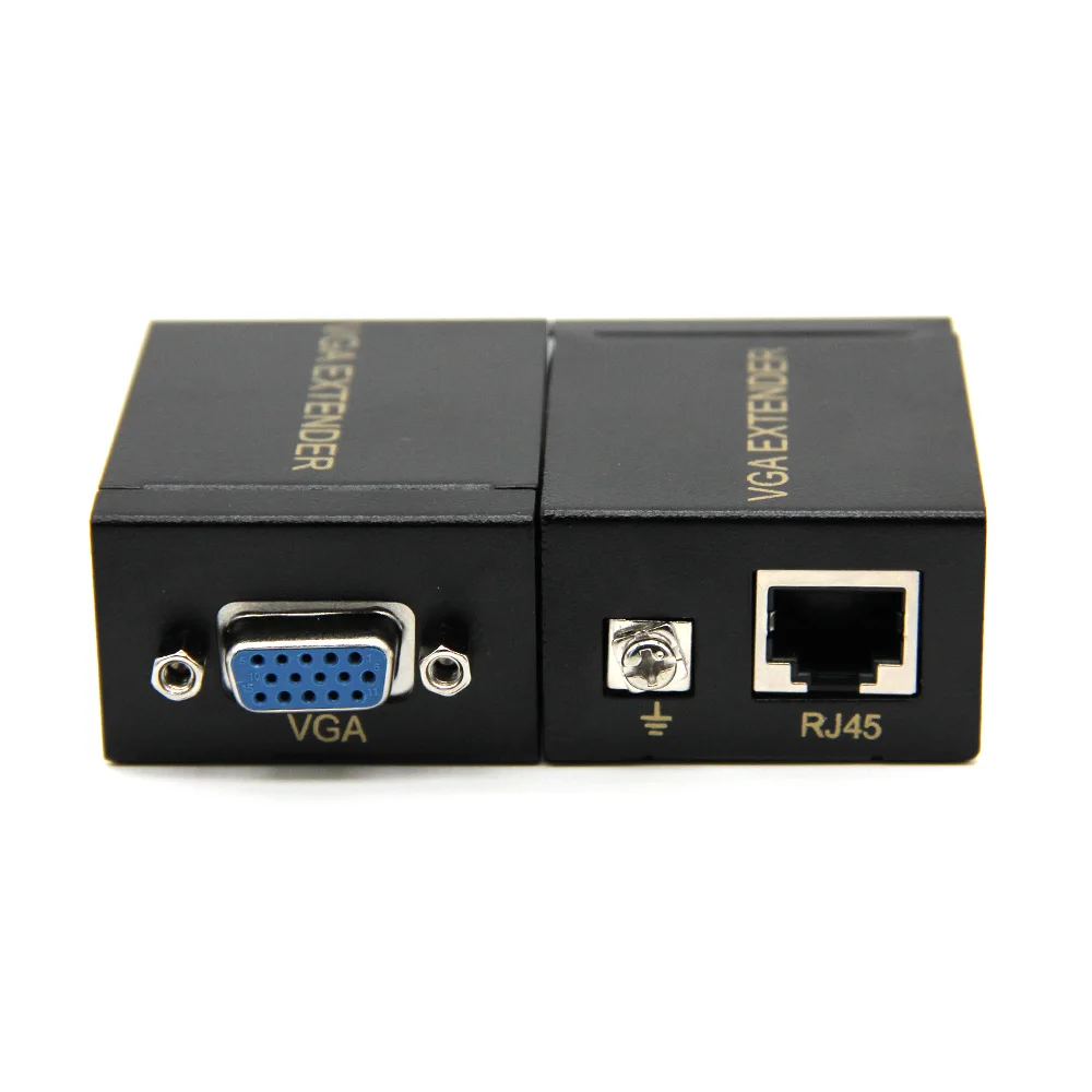 Горячая Распродажа сетевой кабель RJ45 Cat 5e/6 60 м удлинитель сигнала VGA адаптер