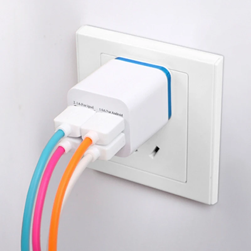 Универсальное сетевое зарядное устройство Powstro с 4 USB-портами 2 1 А | Мобильные