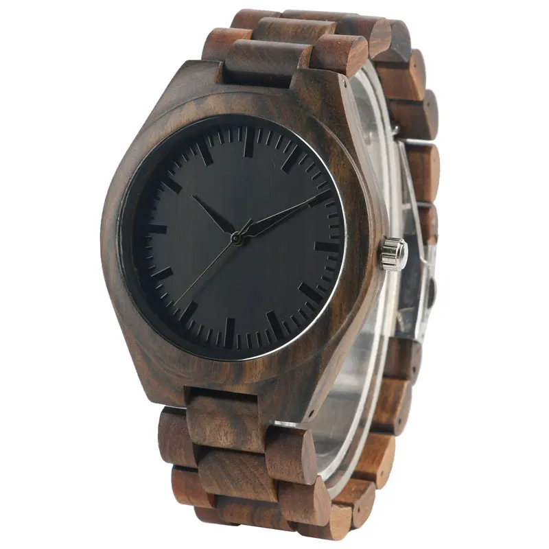 

Creative Wood Watch Handmade Bamboo Women Men Analog Quartz Wooden Wrist Watch Reloj de madera