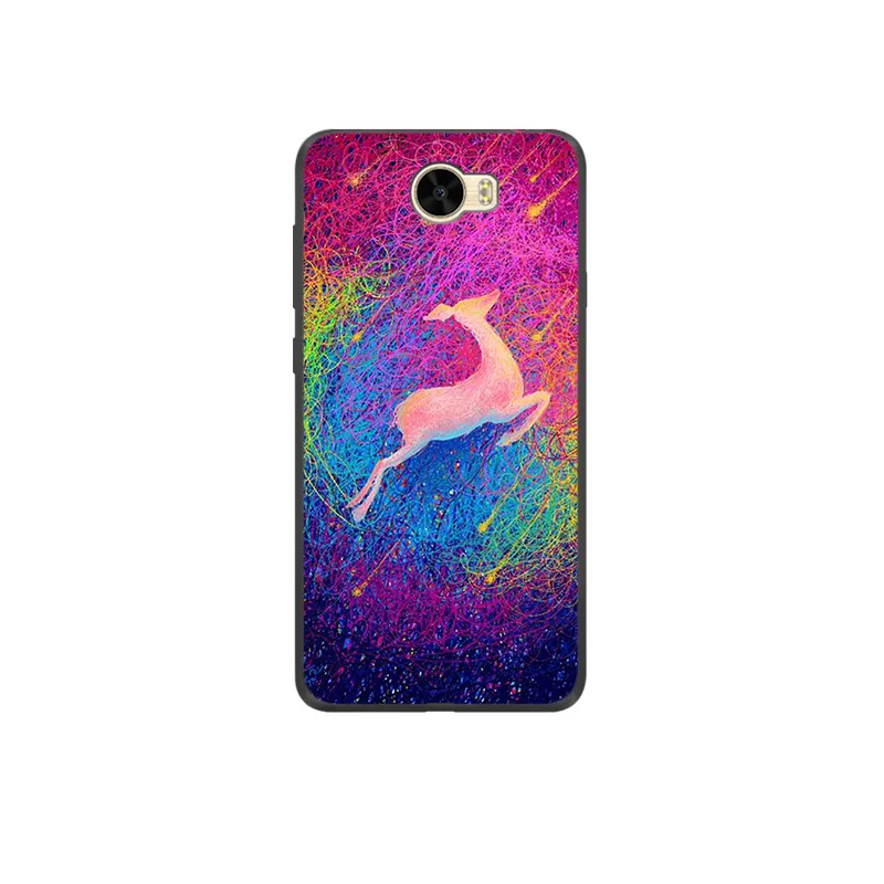 Christmas deer Cover for huawei y5 ii y5II Honor 5A Case honor 4c pro Silicon soft y6 Pro Holly 2Plus Enjoy 5 | Мобильные телефоны