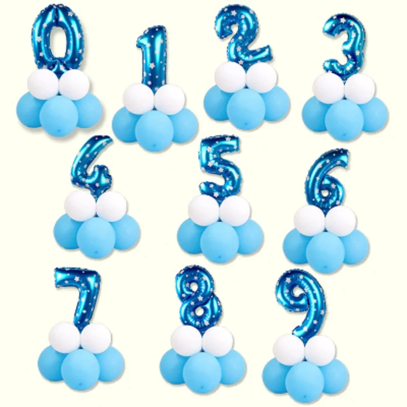 13 шт./компл. Декоративный Надувной Гелиевый шар|number balloon|toys toystoys toys |