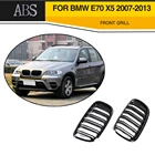 Передняя решетка радиатора для BMW X5 X6 E70 E71 X5M X6M 2007 - 2013 черная двойная решетка радиатора для стайлинга автомобилей 2008-2014
