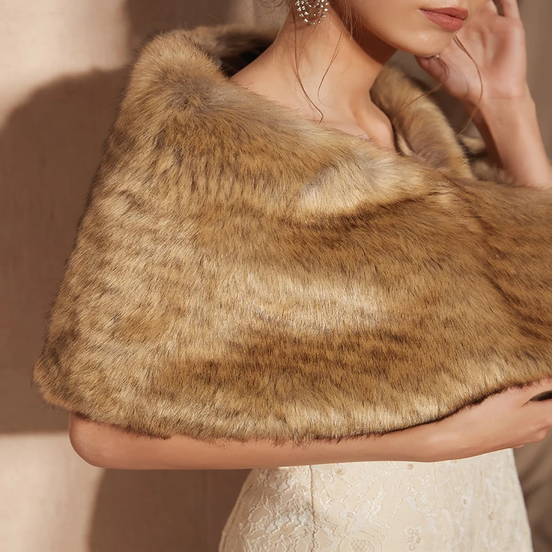 Женское свадебное болеро Forevergracedress элегантное мягкое пальто из искусственного