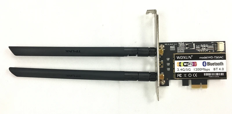 Настольная карта Двухдиапазонная 802.11AC 867 Мбит/с Bluetooth 4 0 Wi Fi Intel 7265NGW