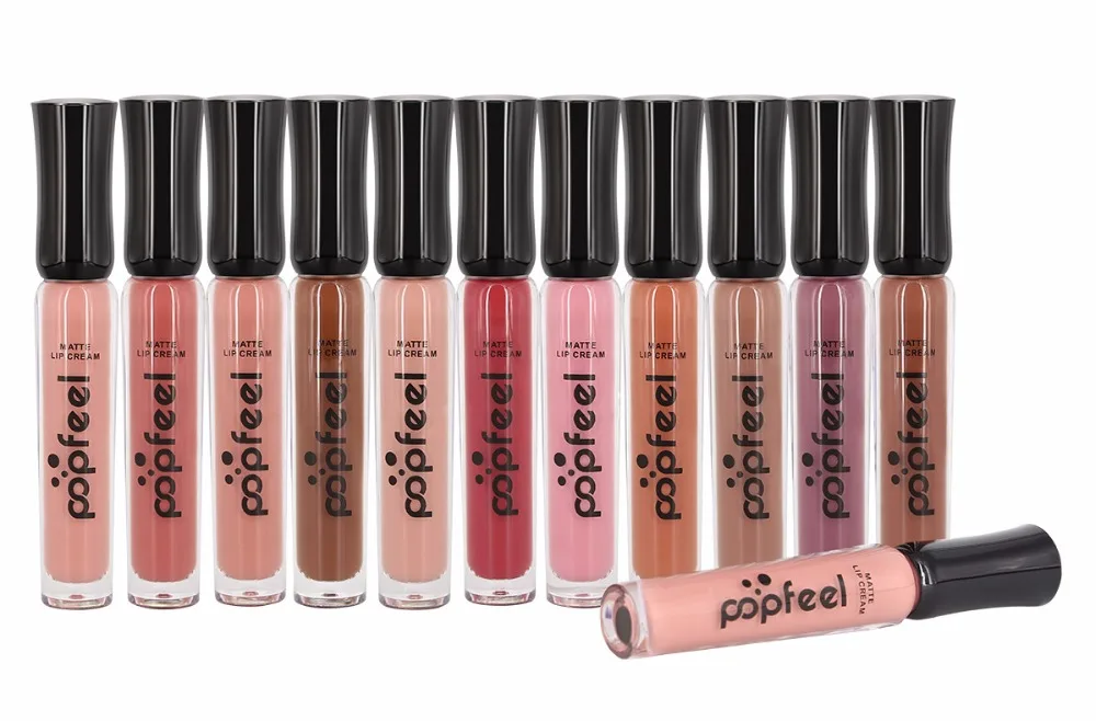 Матовый блеск для губ макияжа искусственная жидкая помада женская косметика