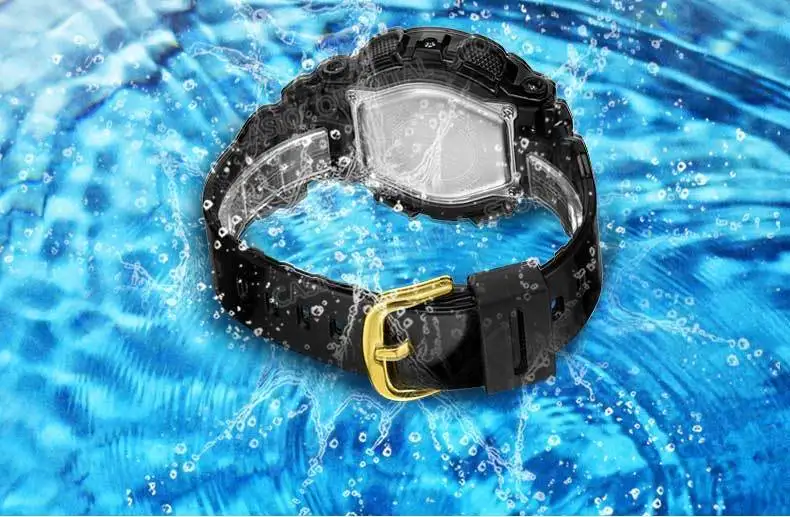 Casio брендовые высококачественные спортивные женские часы baby-g серии, спортивные водонепроницаемые женские часы на открытом воздухе с синим резиновым ремешком BA-110BC-2A