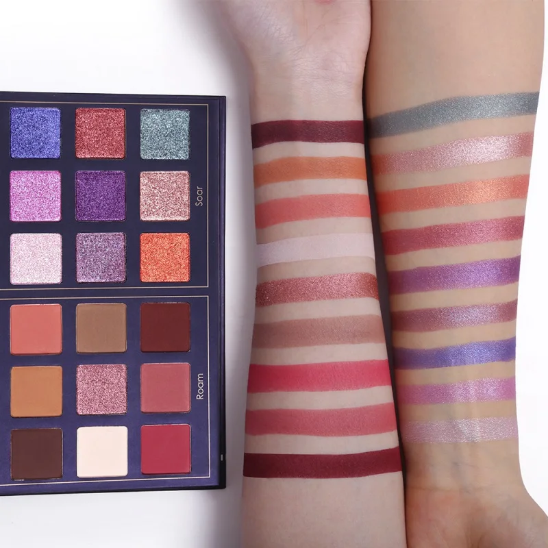 Модные блестящие матовые тени для век палитра макияжа 18 видов цветов блеск