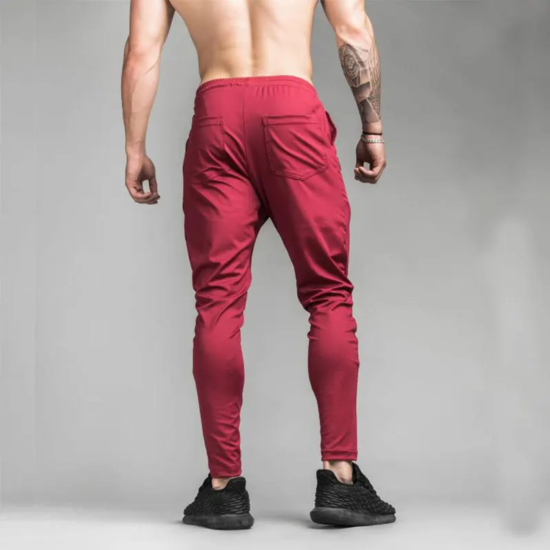 GYMAHXUN High Quality Brand Jogger Sweatpants Pants Men Fitness Bodybuilding long gyms slim fit mens Trousers Clothing | Мужская одежда