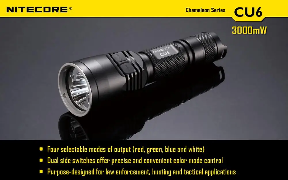 Бесплатная доставка-оптовая цена NITECORE CB6 CG6 CR6 CI6 CU6 CREE XP-G XP-E 4x светодиодных чипов