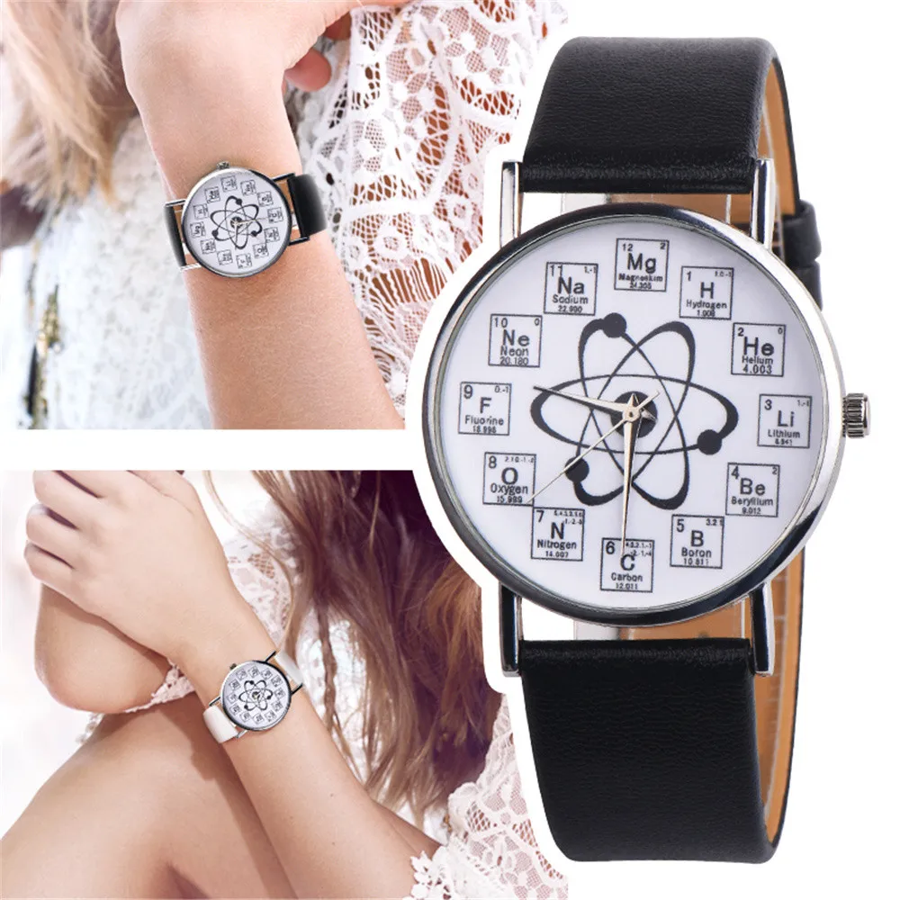 Montre femme 2018 горячая распродажа Женские часы необычный химический элемент