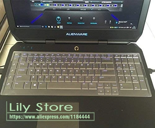 Ультратонкая клавиатура кожного покрова протектор для Dell Alienware 17 R4 R5 17R4/R5 игровой ноутбук кожи