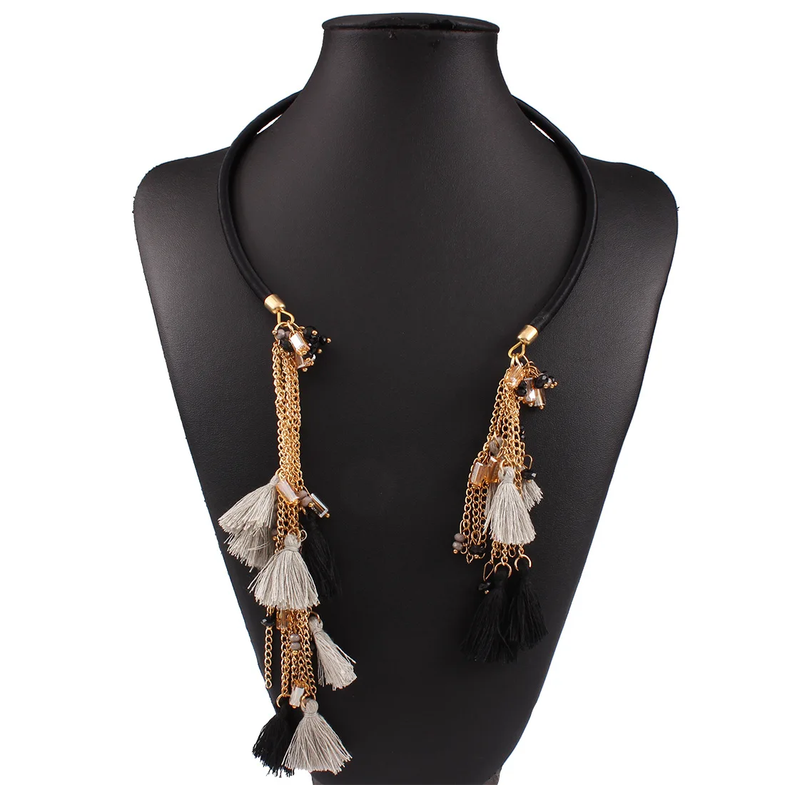 Популярные преувеличенные богемные романтические кисточки цепочка женские