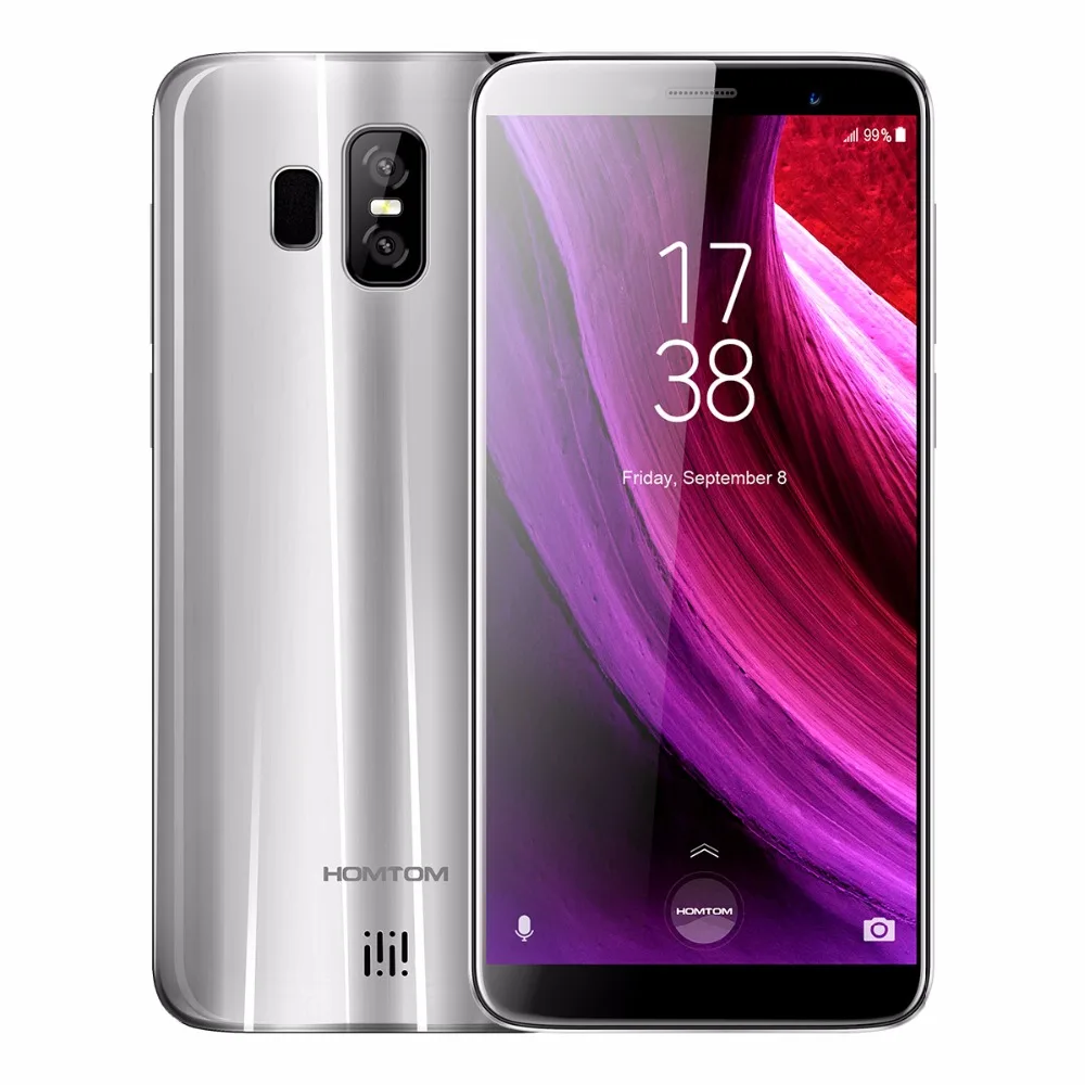 HOMTOM S7 5 &quotHD 18:9 назад двойной 13 + 2 Мп Смартфон Android 7 MTK6737 4 ядра 3g Оперативная память