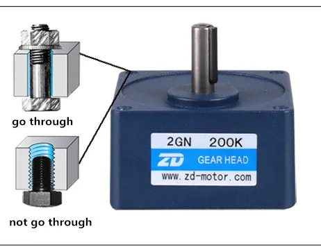 Параллельный ключ редуктор 2GN3K 2GN200K AC и DC универсальная zd коробка передач только