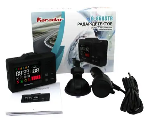 KARADAR светодио дный светодиодный gps Радар детектор G 860STR Анти радар автомобильный