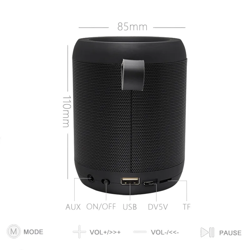 Multicolor Portable Speaker Bluetooth Post Stereo Wireless Subwoofer Handsfree TF Card AUX USB MP3 Player for Mobile Computer |
