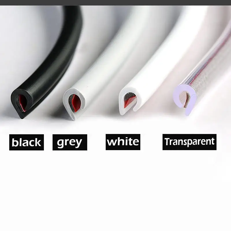 Универсальный 5 м/8 м/10 м обшивка края двери автомобиля резиновый протектор уплотнения защитная полоса формовочная Резина против царапин защитная полоса для автомобилей