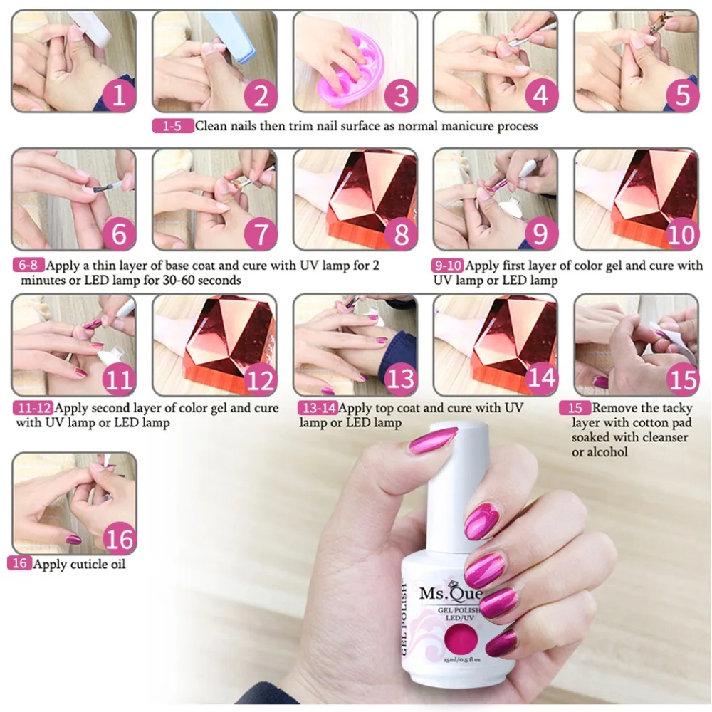 Ms. Queen 10ml UV Gel Nail Polish Hot Color Vernis Semi Permanent Primer Varnishes Lak Lacquer | Красота и здоровье