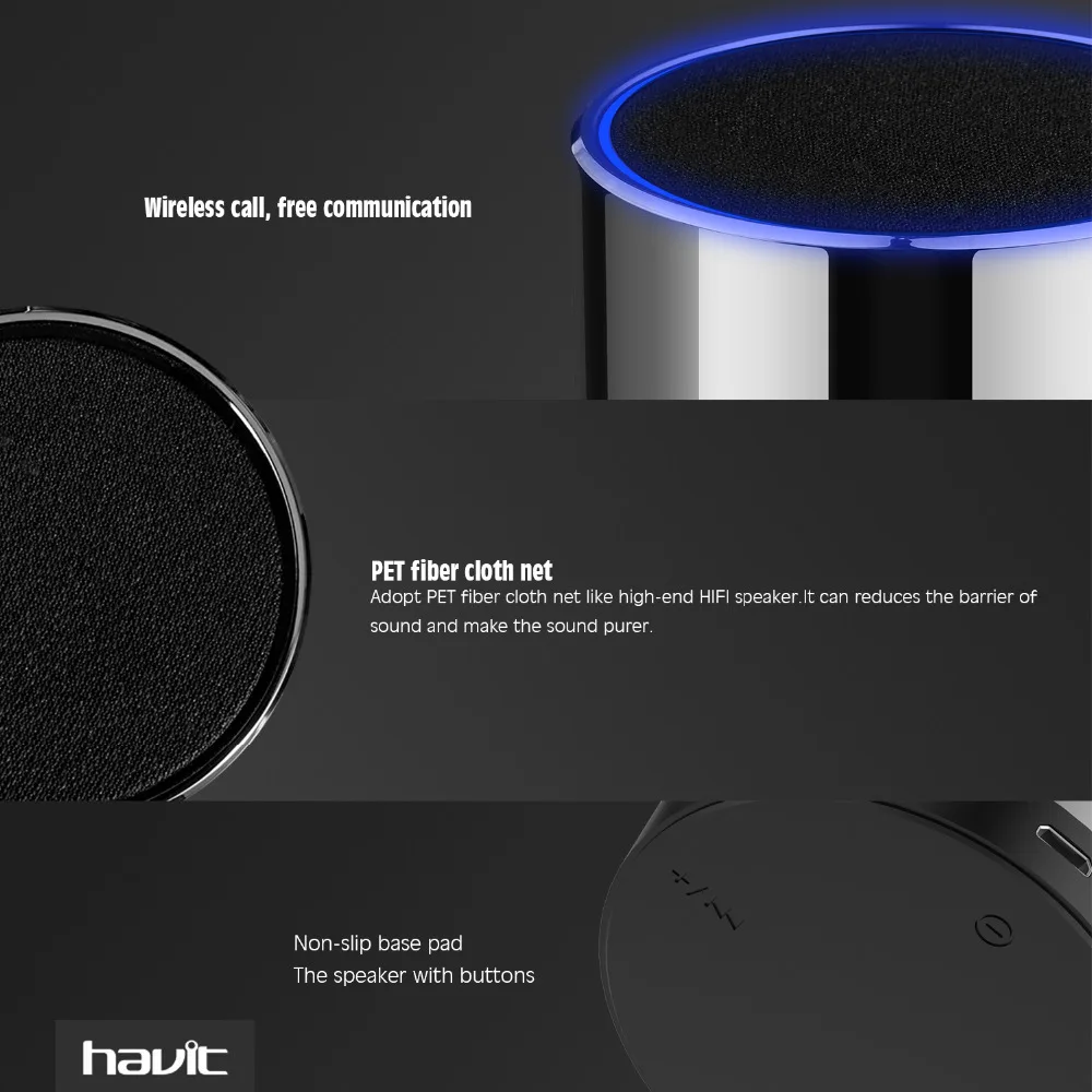 Havit Bluetooth Динамик Беспроводной мини настольный Lautsprecher Портативный супер бас