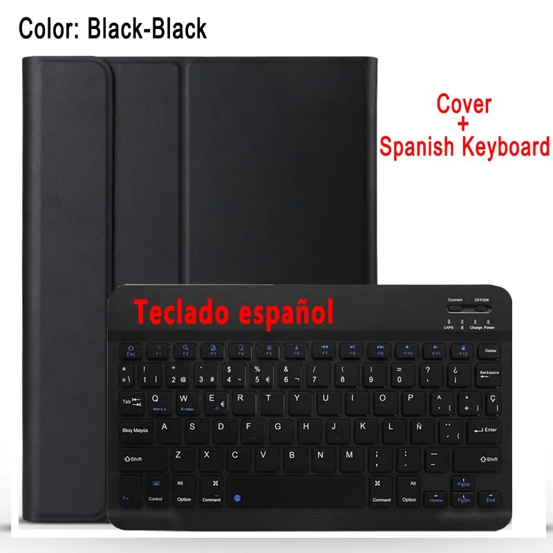 Чехол-клавиатура для samsung Galaxy Tab S5e 10,5 SM-T720 SM-T725 T720 T725 чехол для samsung Tab S5e чехол для клавиатуры+ пленка+ ручка - Цвет: Spanish Keyboard