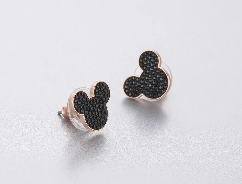 2 шт./лот disney Микки Маус мультфильм леди серьги гвоздики для женщин модные аксессуары подарок ювелирные изделия прекрасный подвеска с Минни