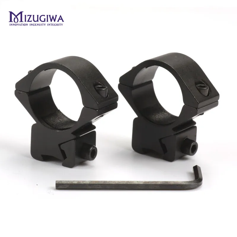 MIZUGIWA 25,4 мм/" кольцо Крепление для 11 мм ткач железнодорожных охоты прицел пистолет страйкбол крепления аксессуары Охота Каза