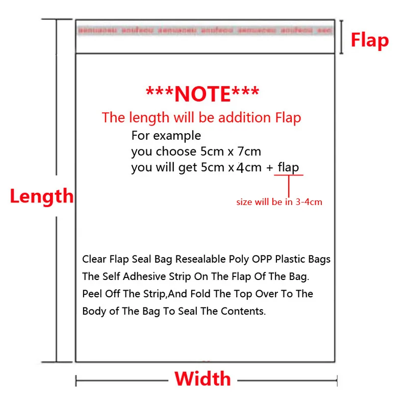 Прозрачные пакеты для самостоятельного запечатывания пластиковых подарочных