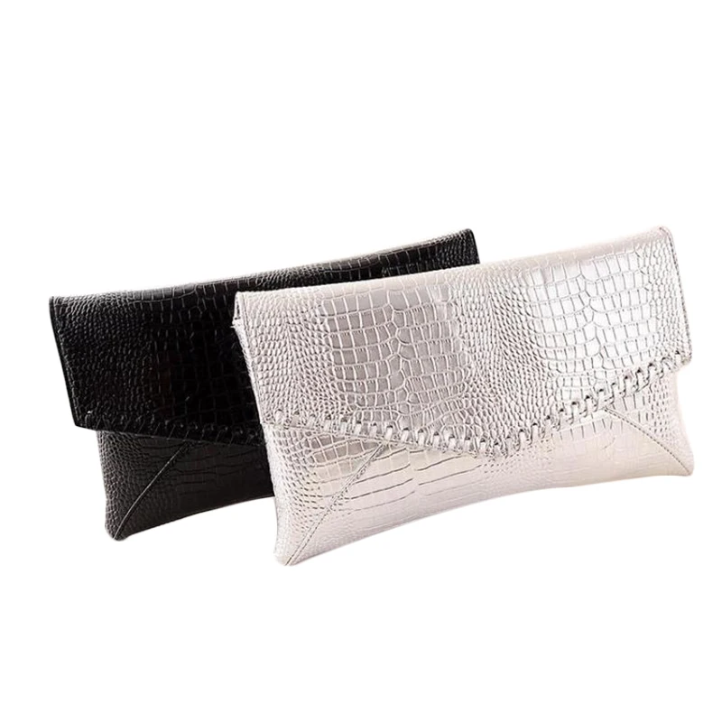 Обувь с застежкой-молнией под змеиную кожу Сумки стиль конверт сумка Для женщин