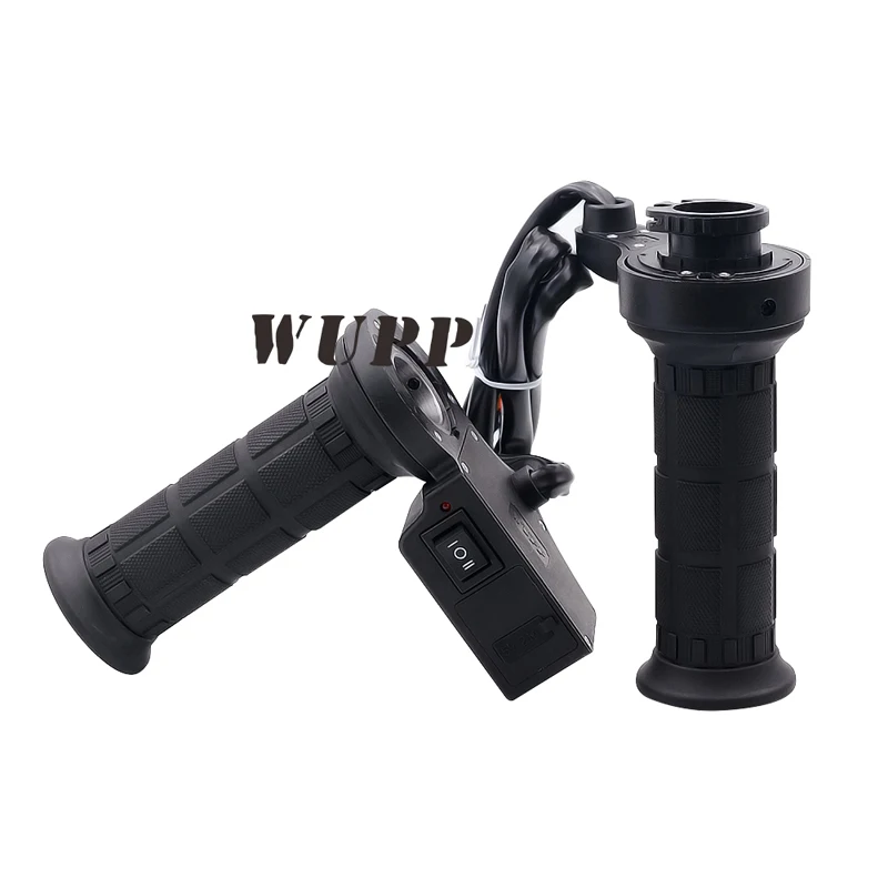 WUPP Motorcycle Grips 12V Hot Heated Electric Handle Grip 22MM Warmer Handlebar With Blue Voltmeter 5V 2.1A USB Port Outlet | Автомобили и