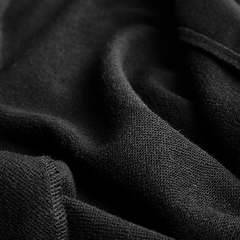 Женская флисовая куртка черная повседневная в стиле панк с ассиметричным