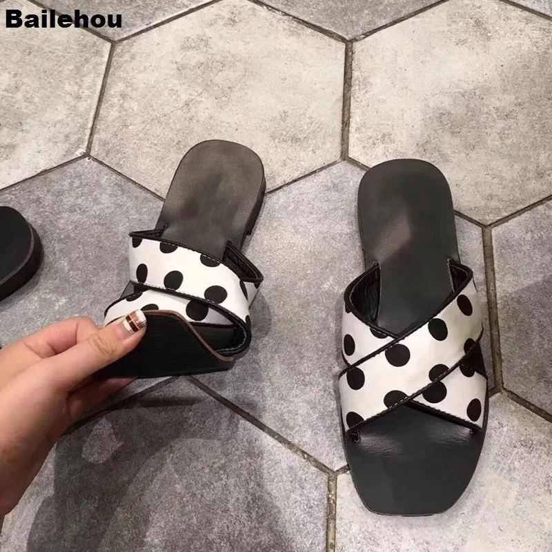 Bailehou/2019 г. летние женские шлепанцы лаконичные сандалии для отдыха однотонные без