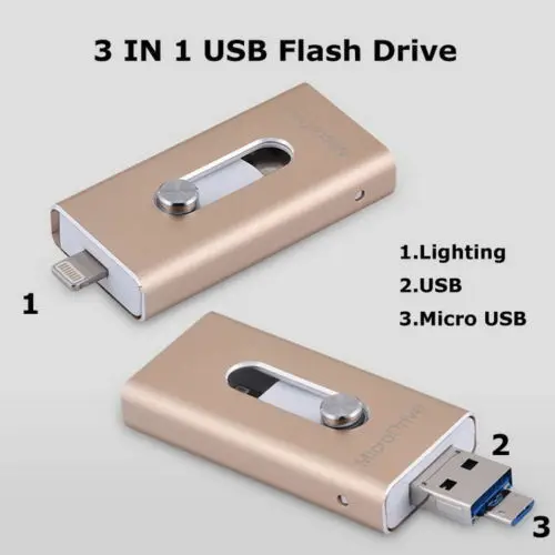 OTG флеш-накопитель USB 3,0 256 ГБ 128 Гб 64 ГБ 32 ГБ 16 ГБ 8 ГБ диски для iPhone 7 iPad iPod iOS Android Phone