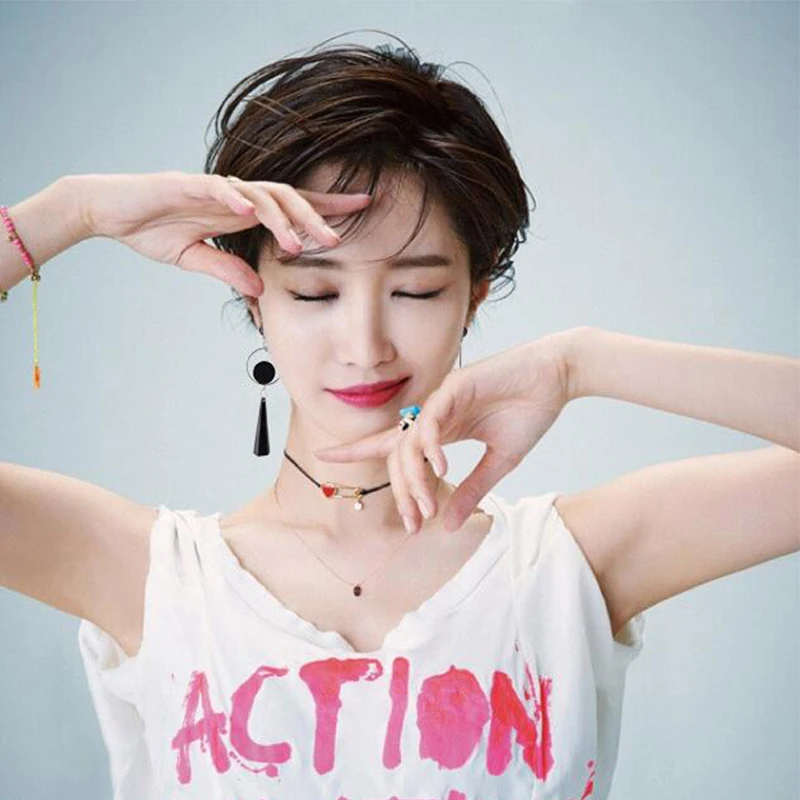 DCM модные геометрические Длинные асимметричные серьги для женщин со стразами