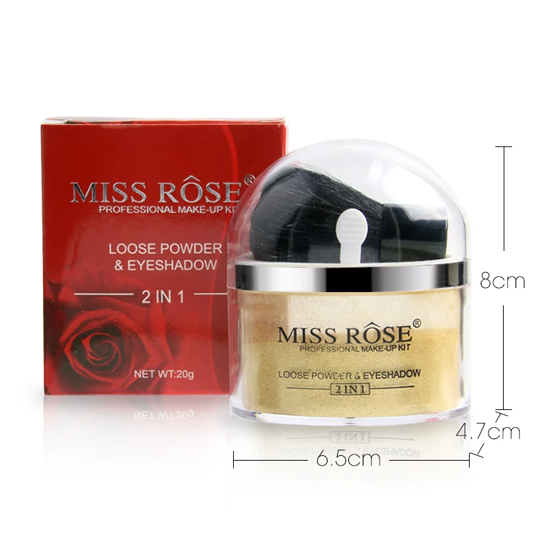 Miss Rose бренд 2 в 1 Хайлайтер для глаз рассыпчатая пудра блеск макияжа контурная