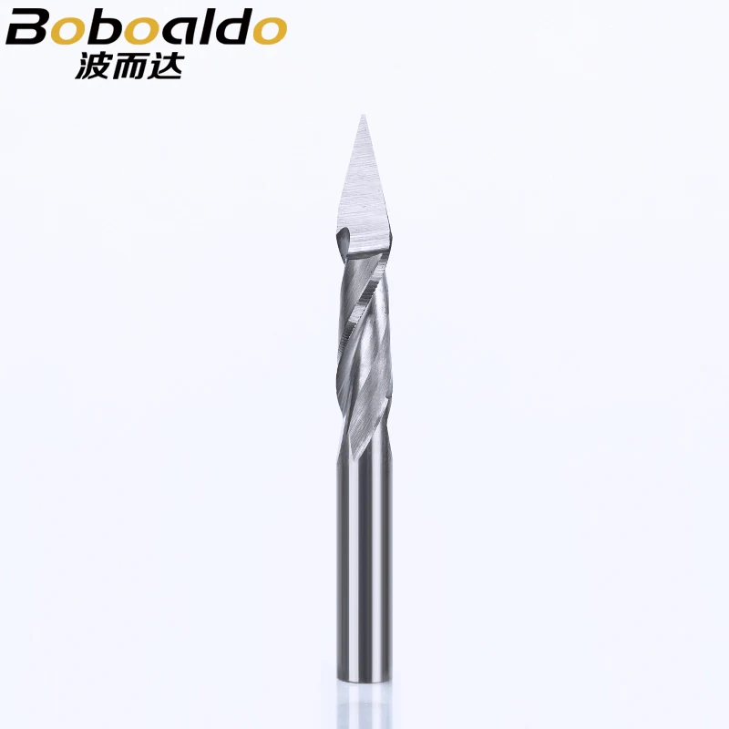 Спиральный фрезерный станок с 2 канавками 4 мм 5 шт./лот фреза ЧПУ для дерева нож