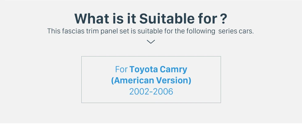 Seicane черный 2Din автомобиля радио фасции рамка Indash панель ободок для Toyota Camry(Американская версия) 2002 2003 2004 2005 2006