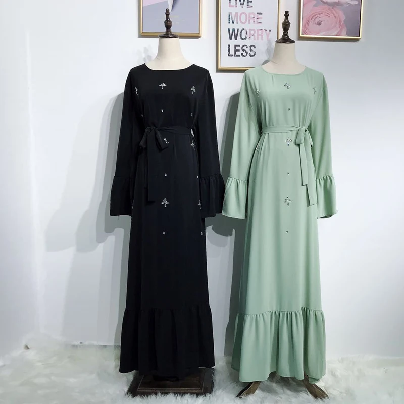 

Abayas For Women 2019 Abaya Dubai Muslim Hijab Dress Caftan Arabe Moroccan Kaftan Turkish Islamic Clothing Robe Musulmane Femme