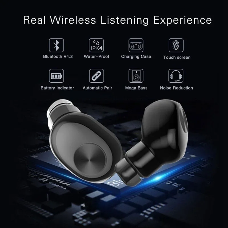 BL 1 TWS настоящие беспроводные наушники мини гарнитура стерео Bluetooth с коробкой 2200
