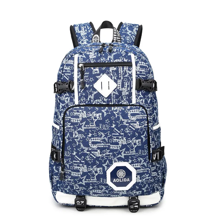 Модный рюкзак с принтом Женский школьный в консервативном стиле для мальчиков