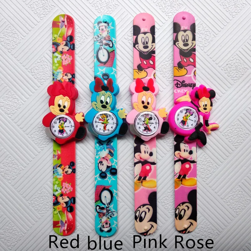 

Beautiful Girls Watches Kids Pink Cartoon Anime Clocks Colorful Rubber Watchband Wristwatch for Girls Children Montre Enfant