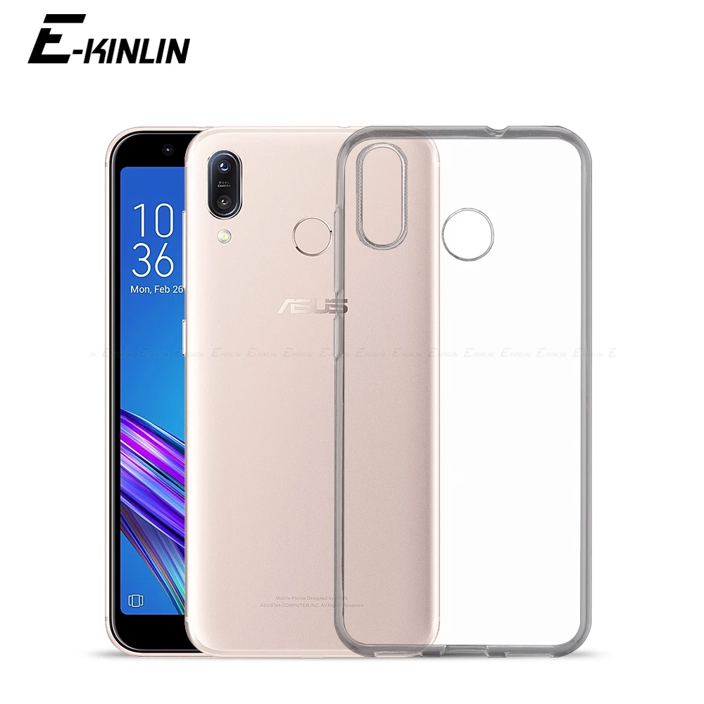 Ультратонкий прозрачный силиконовый чехол для Asus ZenFone Max Shot Pro Plus M2 M1 ZB634KL ZB631KL ZB633KL