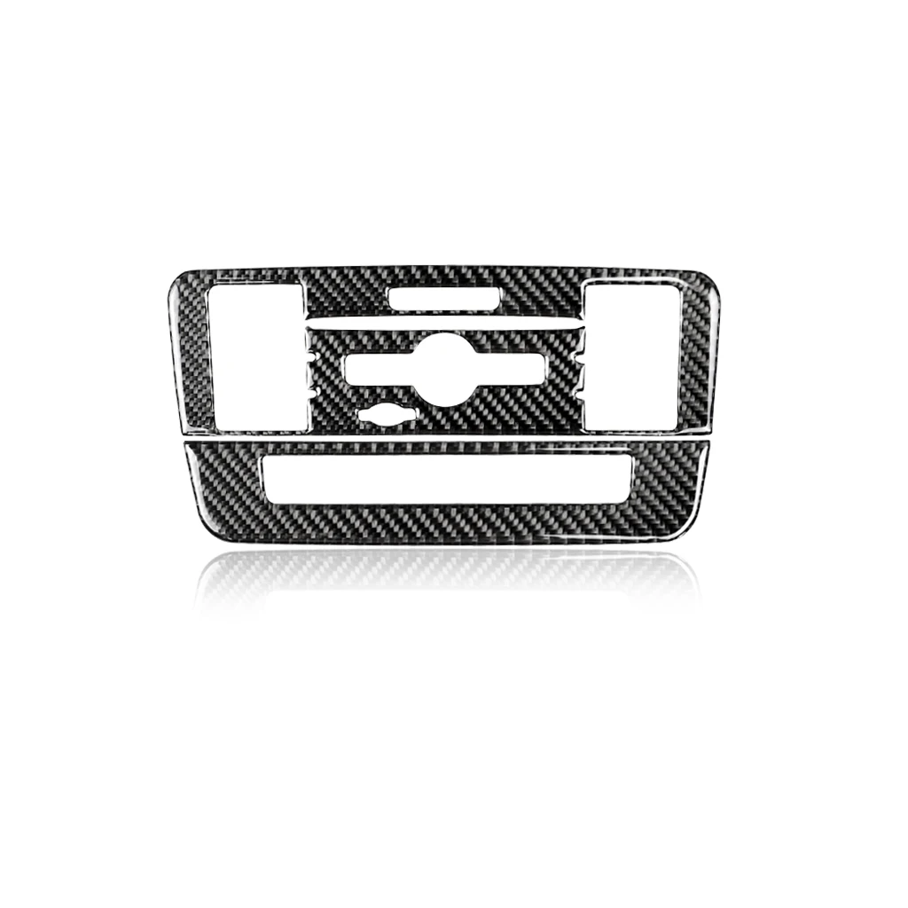 Углеродное волокно компакт дисков панель управления кондиционера автомобиля