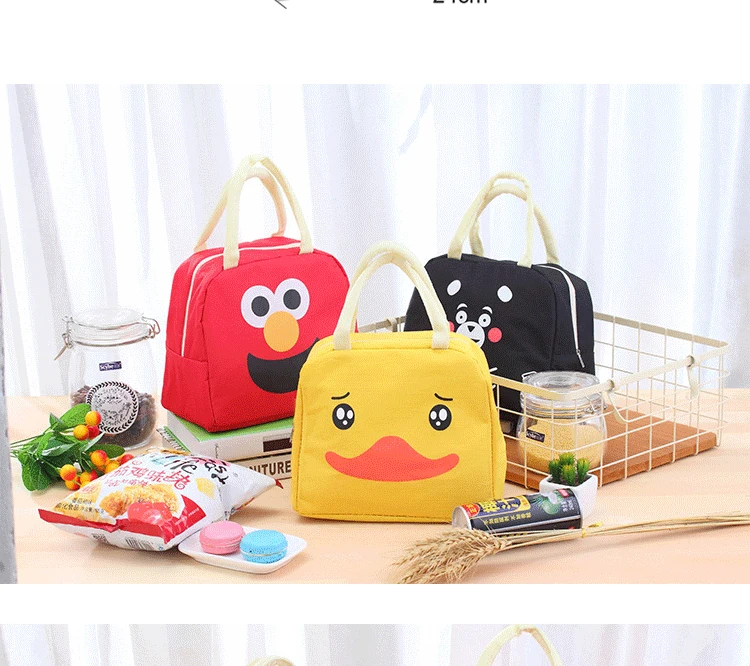 Милый мультфильм Переносные сумки для обедов водостойкая изоляция Bento Box студенты мульти-функция Пикник сумка для хранения детей закуски сумки