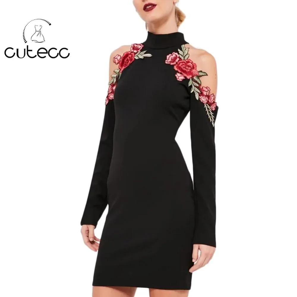 Винтаж летние женские цветочной вышивкой Элегантные пикантные мини платье с