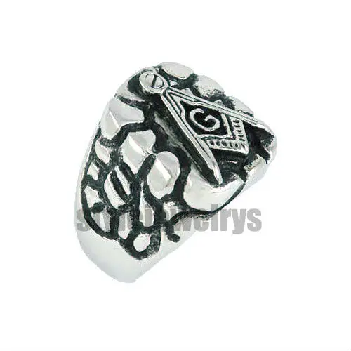 Цвет серебристый Золотой масонское кольцо Нержавеющая сталь ювелирных изделий